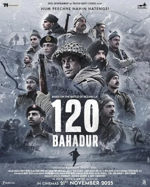 120 Bahadur (2025) บาฮาดูร์ โปสเตอร์