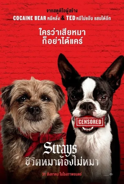 Strays (2023) ชีวิตหมาต้องไม่หมา โปสเตอร์