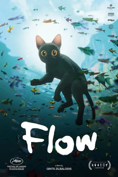 Flow มีเหมียว มีกัน วันน้ำท่วมโลก โปสเตอร์