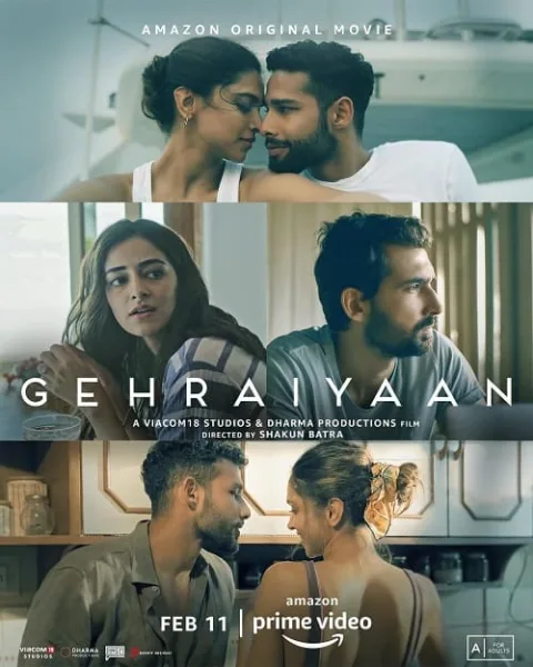 Gehraiyaan โปสเตอร์