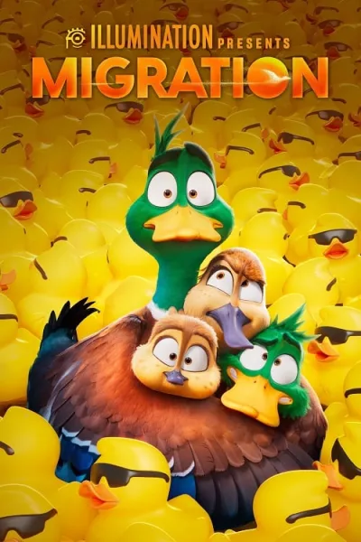 Migration (2023) ครอบครัวเป็ดผจญภัย โปสเตอร์