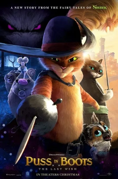 Puss in Boots 2 The Last Wish (2022) พุซ อิน บู๊ทส์ 2 โปสเตอร์