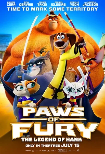 Paws of Fury The Legend of Hank (2022) อุ้งเท้าพิโรธ ตำนานของแฮ้งค์ โปสเตอร์